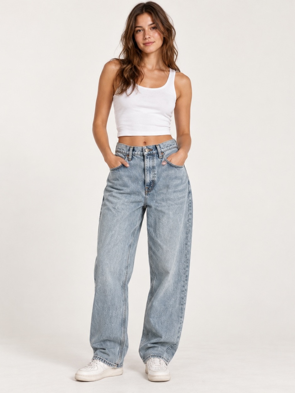 BDG Urban Outfitters 29 High Rise Baggy Jeans Light Wash Cotton